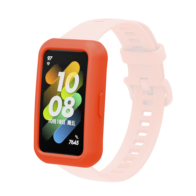 Soft Silicone Watch Case for Huawei Band 7 6 Anti-scratch Protection Watch Frame Cover Soft Silicone Watch Case for Huawei Band 7 6 Anti-scratch Protection Watch Frame Cover